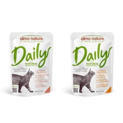 Lot Almo Nature Daily 12 x 70 g pour chat