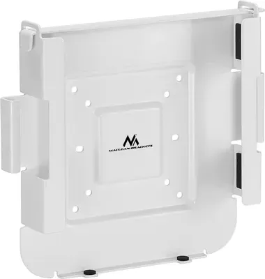 Maclean MC-473 Halterung Kompatibel mit MAC Mini ab 2014, Befestigung an der Wand, unter dem Schreibtisch oder an der Rückseite eines Monitors - Kompatibel mit VESA-Halterungen 75x75 und 100x100