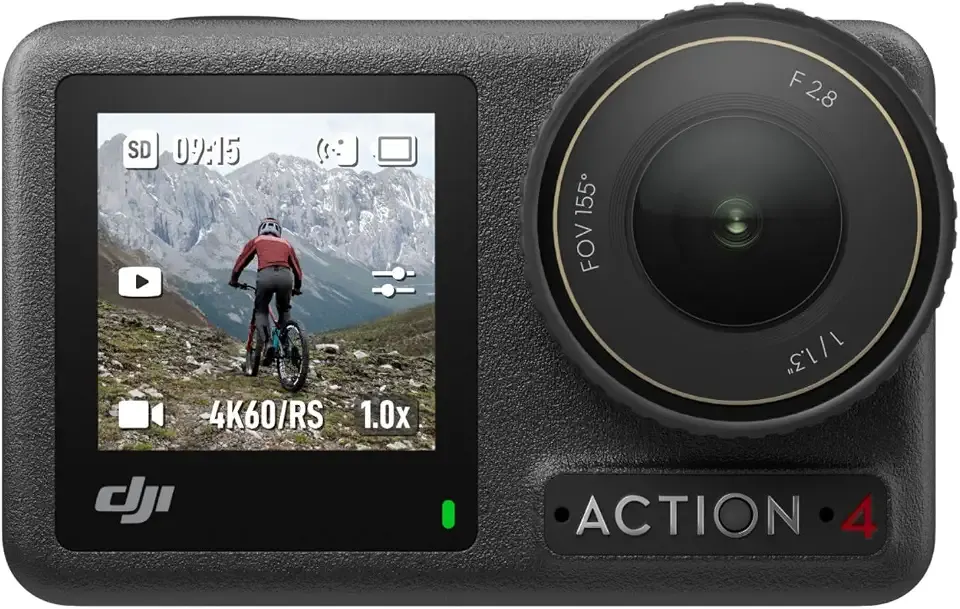 DJI Osmo Action 4 Standard Combo, Waterproof Action Camera Vlogging Camera | 1/1.3" Sensor, 4K/120fps Video, Stunning Low-Light Imaging, 10-bit & D-Log M Color Performance, Long-Lasting 160 Mins