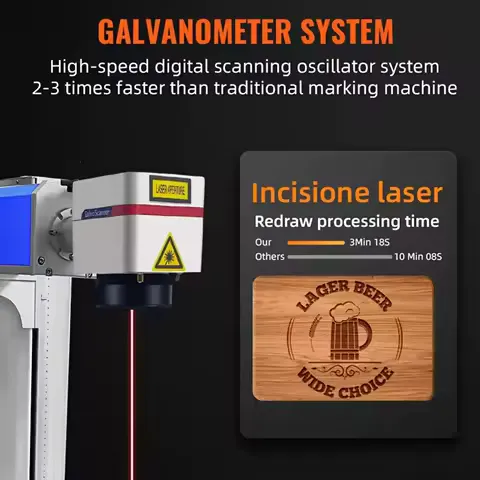 Sihao Fiber 30W 50W Laser Making Machine Laser Engraver DIY Metal Gold Silver Jewelry Ring Optical Engraving Cutting Machine