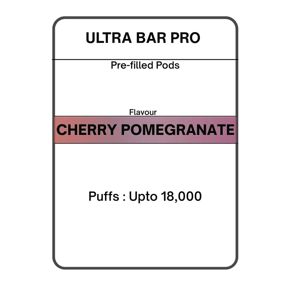Cherry Pomegranate -Ultra Bar PRO Pre-filled Pod 28.5mg/mL