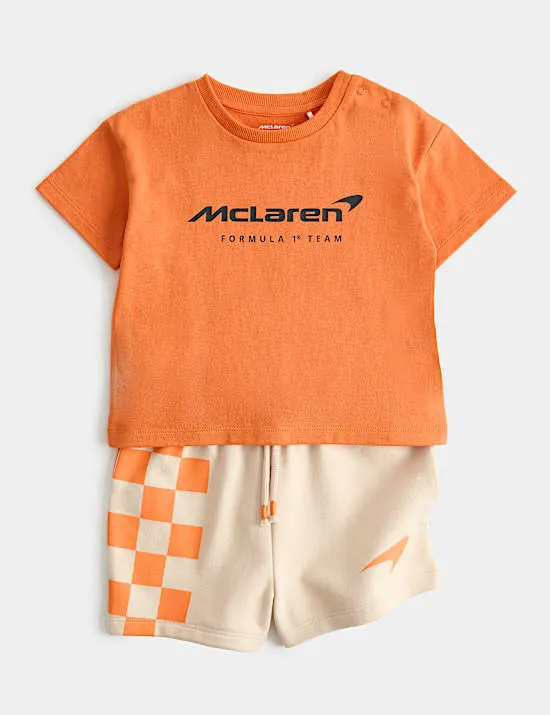2 Piece McLaren Shorts & T-Shirt Outfit (0-3 Yrs)