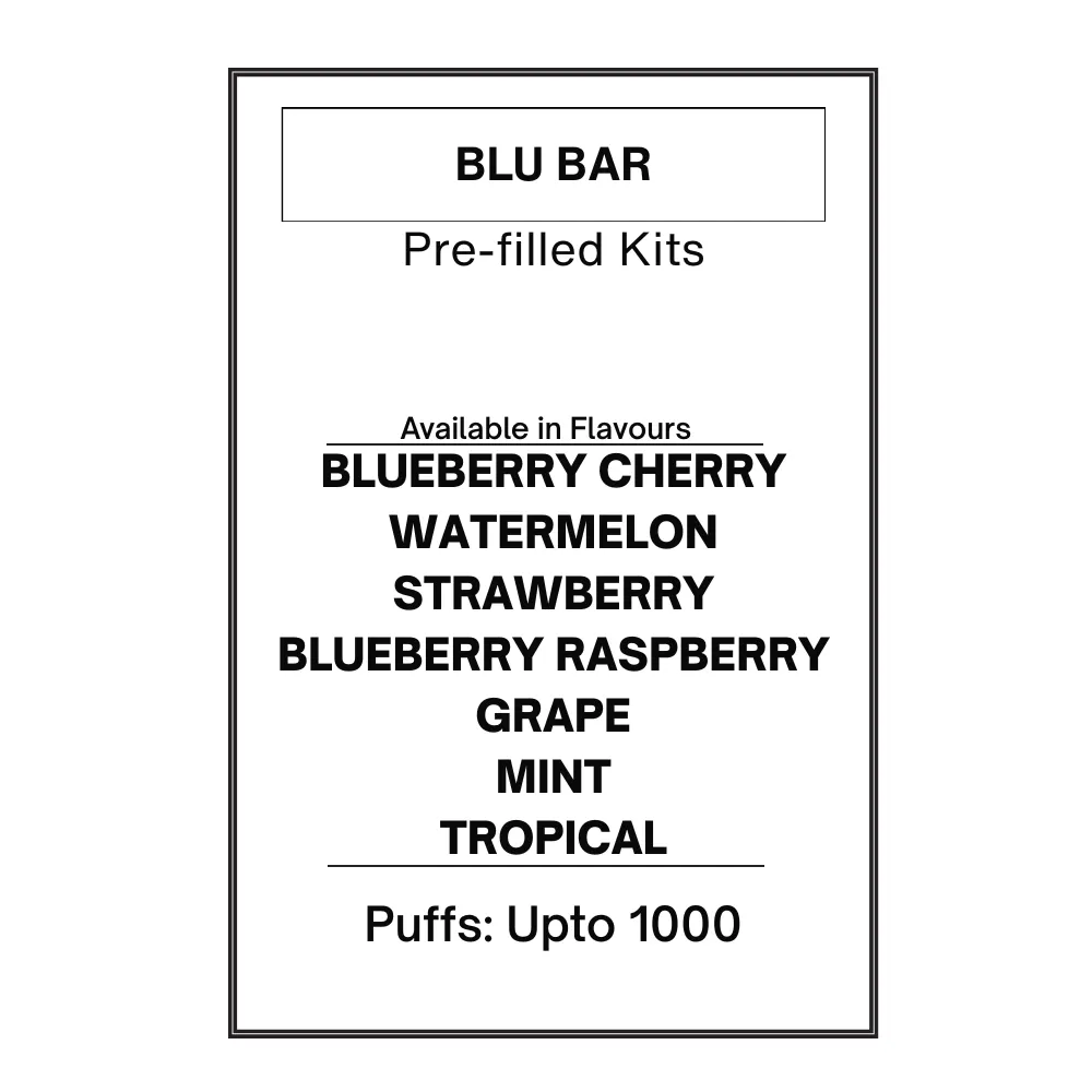 Blu Bar Pre-filled Kit 20mg/ml