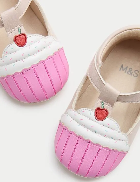 Kinderwagenschuhe für Babys mit Cupcake-Motiv (0–18 M.)