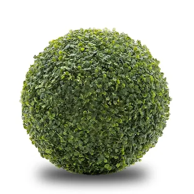 18-in Green Indoor/Outdoor Floor Boxwood Artificial topiary