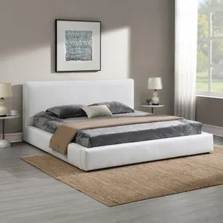 Mindy Upholstered Bed Frame Low Profile Platform