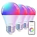 Linkind Google Smart Light Bulbs, Color Changing, Dimmable, No Hub Needed
