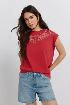 Camiseta algodón bandana