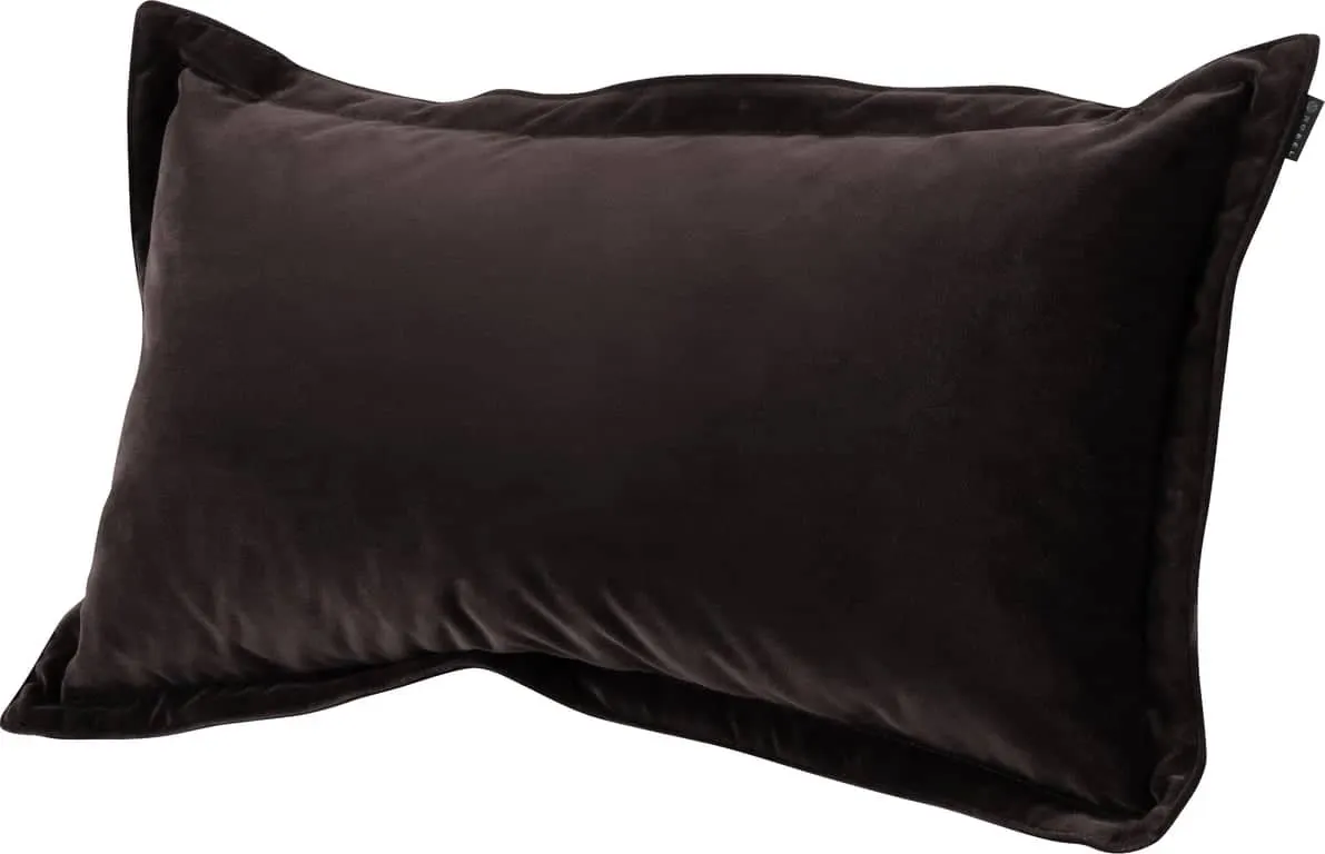 Nobel pyntepute med kant 35x60 cm, stoff Royal Dark Brown