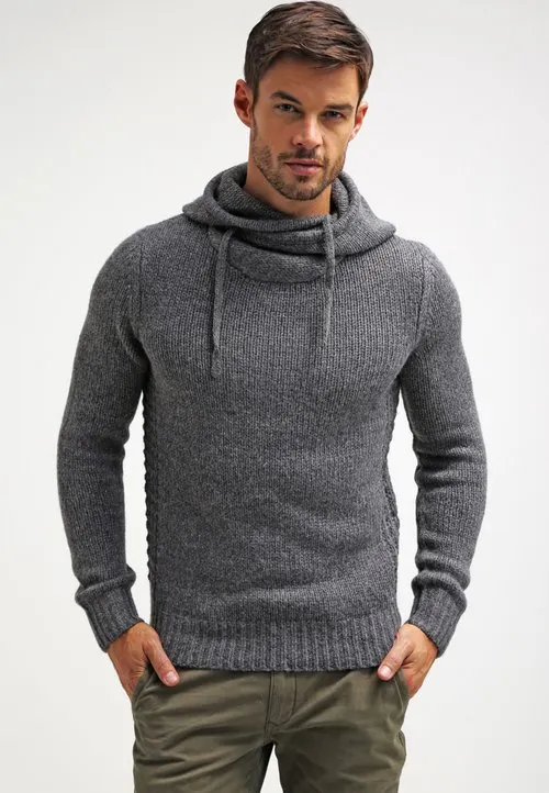 Pier One by Zalando Hoodie - dark grey melange
