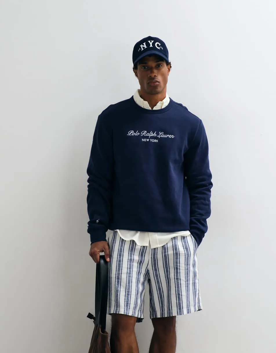 Polo Ralph Lauren large script logo sweatshirt in navy