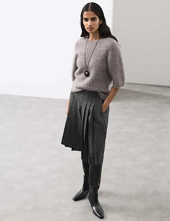 Strickoberteil mit hohem Alpakaanteil