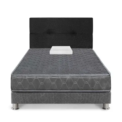 Dormitorio 1.5 Plazas Gris Acqua + Almohada