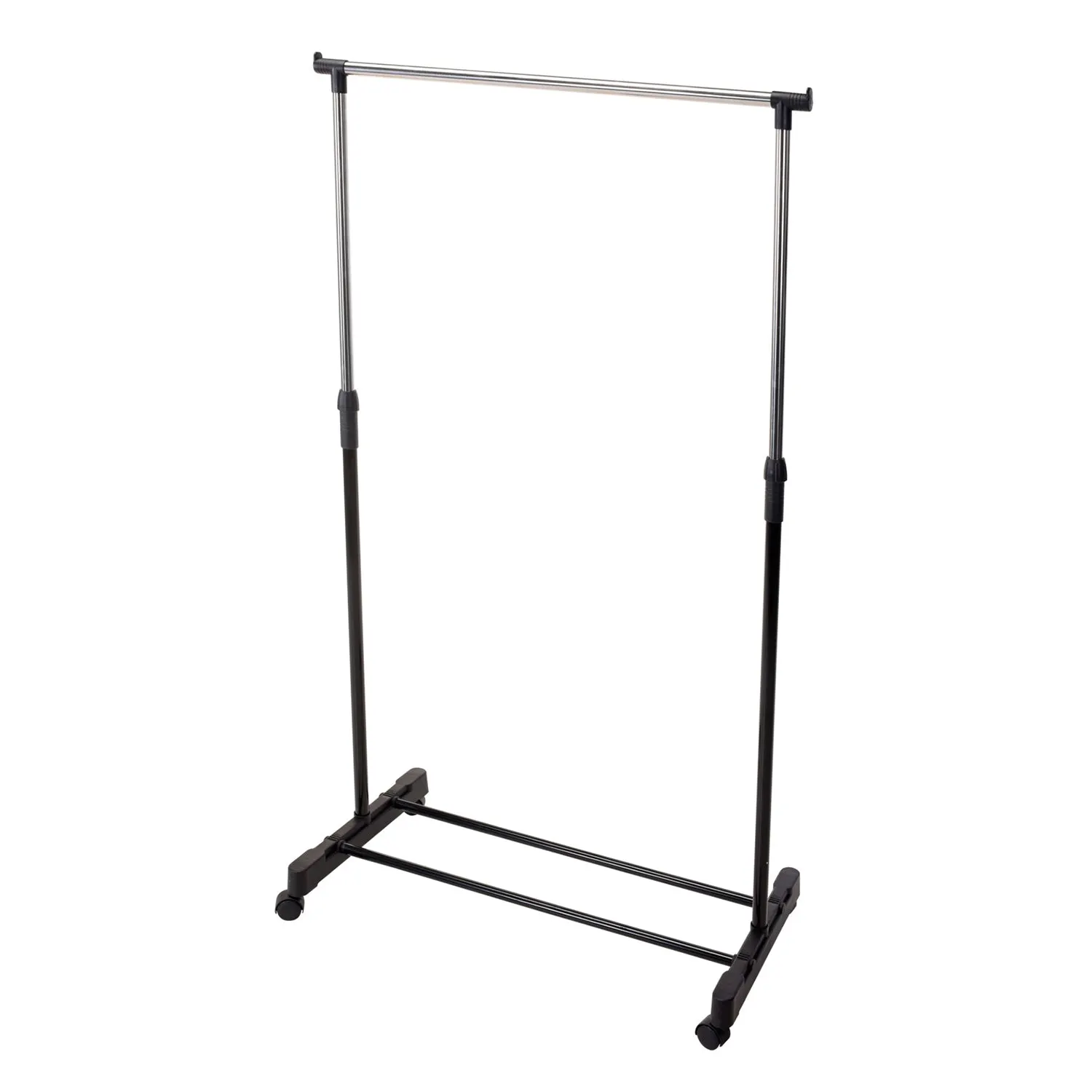 Appendiabiti Stand Regolabile con Ruote in Acciaio