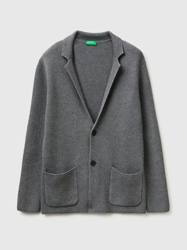 Knit blazer