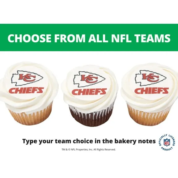 Team Spirit NFL Cupcakes $4.48
