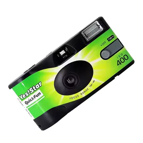 Disposable Single Use ACE 400 Quick Snap Film Camera 27 Photo Exposures 35Mm Color ISO 400 Built-In Flash