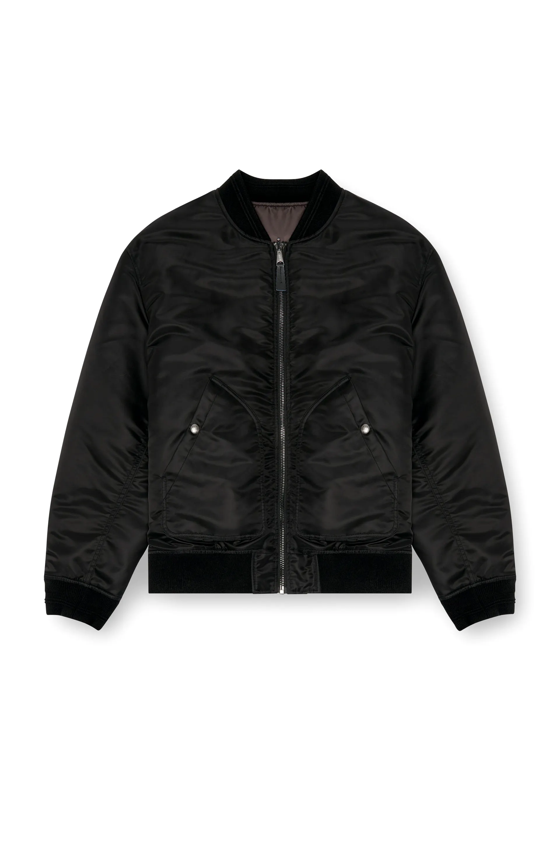 Bomber in padded nylon with Oval D