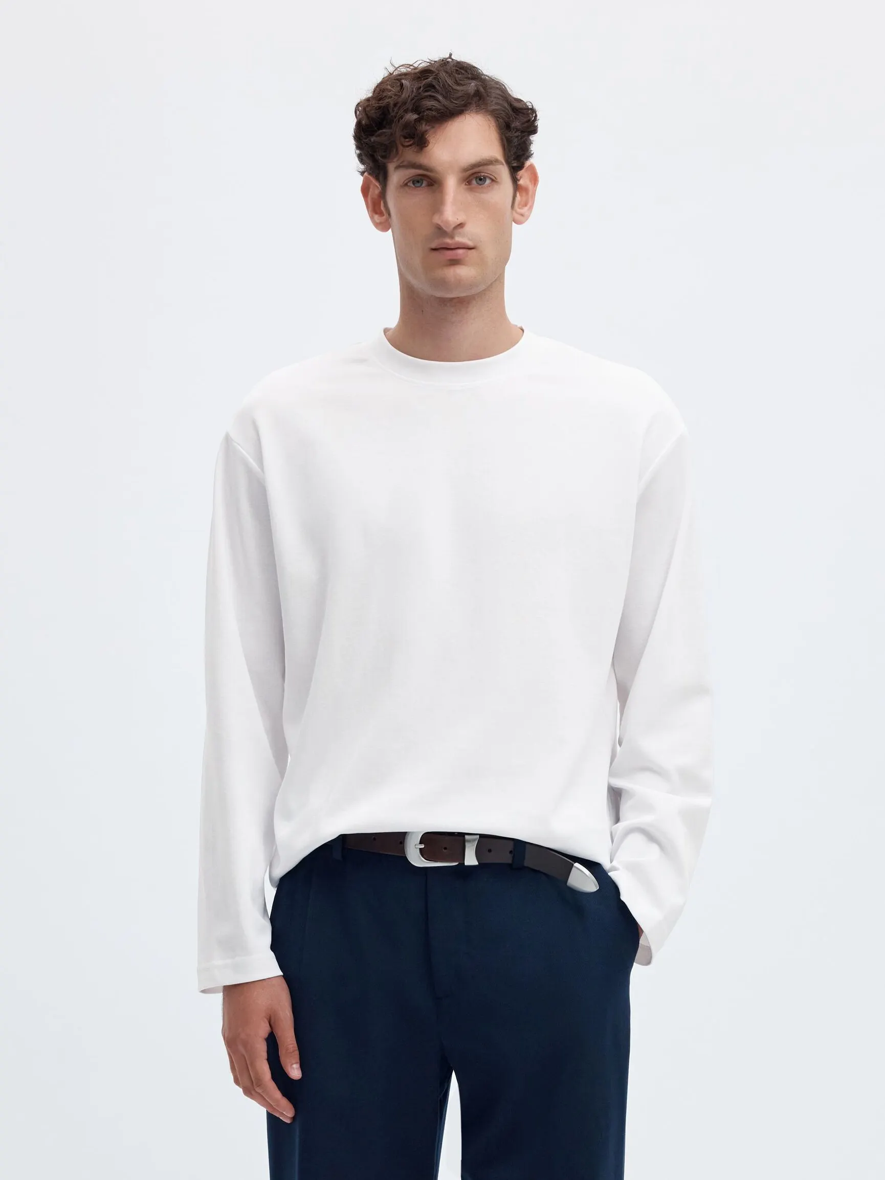 LOOSE FIT LANGERMET T-SKJORTE
