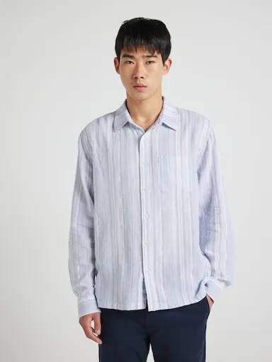 Just Jeans Linen Blend Stripe Shirt