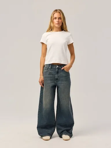 RES X ABRAND Mid Super Loose Cinch Jeans In Nina