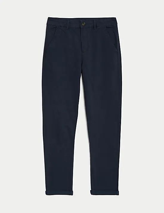 Chinohose mit hohem Baumwollanteil (6–16 J.)