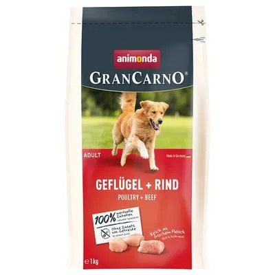 Croquettes animonda GranCarno 2 x 1 kg pour chien : 50 % de remise !