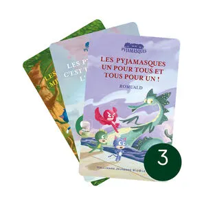 Pack de 3 cartes à écouter Collection Pyjamasques