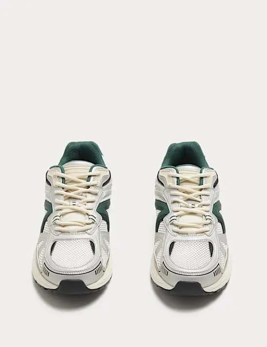 Lifestyle Mesh Mix Lace up Trainers