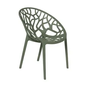 Stapelbare tuinstoel Palma - groen - 78.5x59.5x58 cm