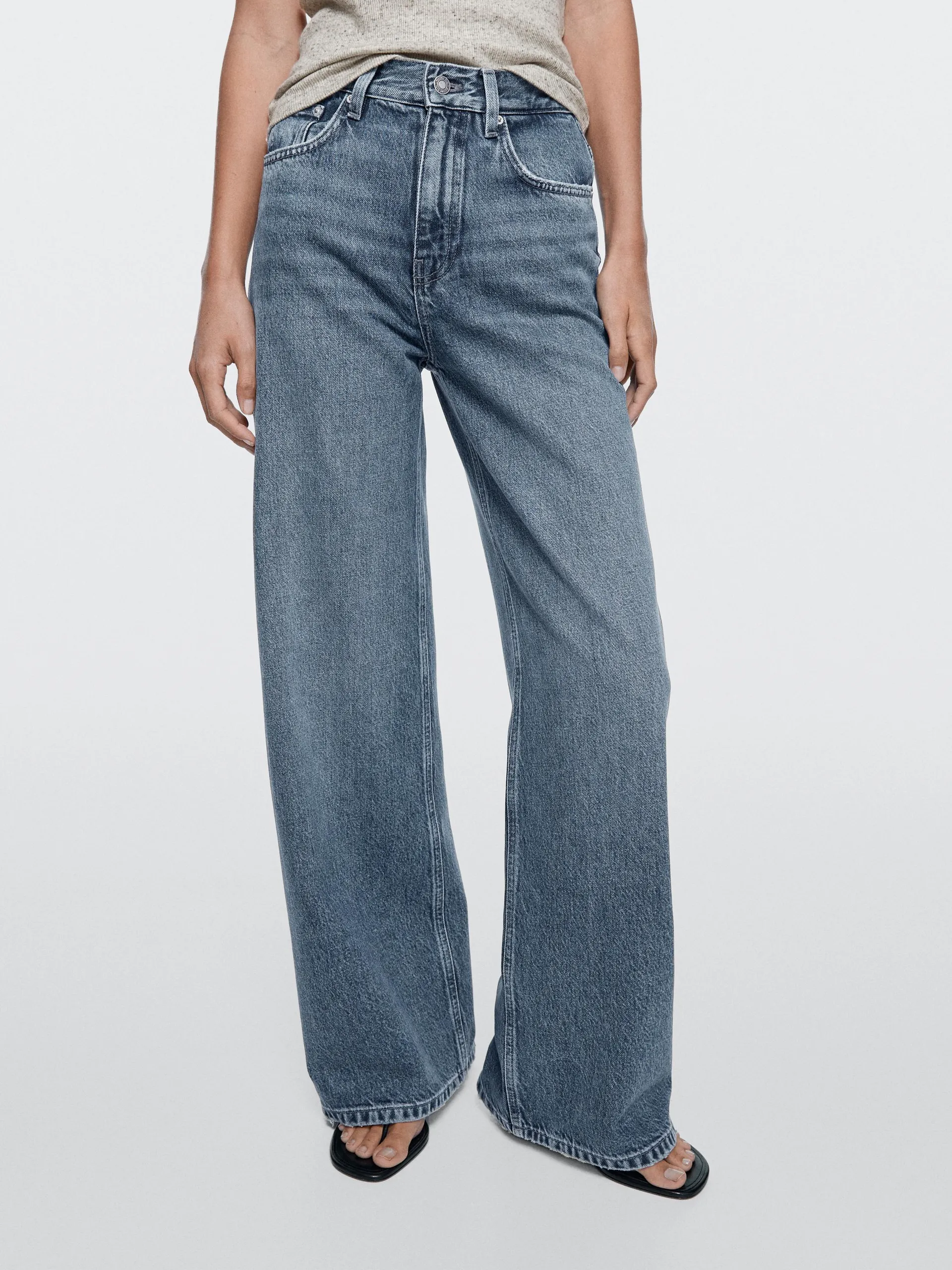 Jeans met wijde pijpen