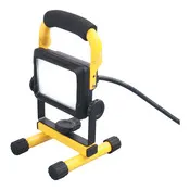 Projecteur de chantier LED filaire 10W, 6500k tête réglable - 20,8x11x12,6 cm