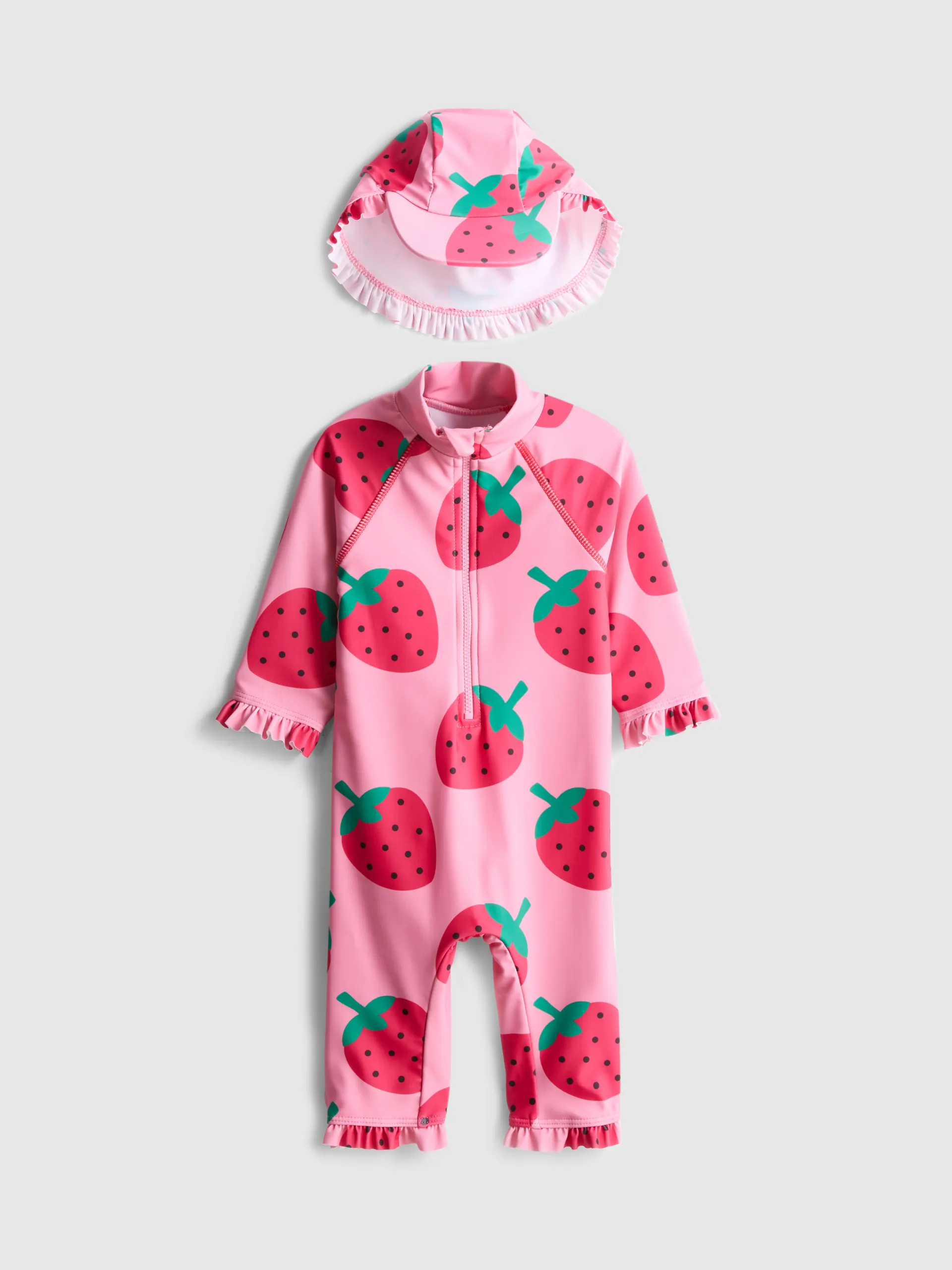 3–36 mois | Ensemble maillot de bain et casquette à motif