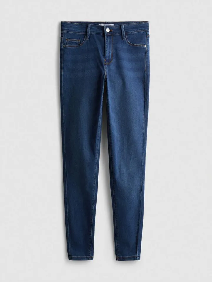 Jean skinny en coton majoritaire