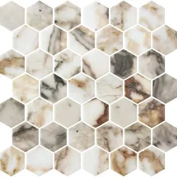 Hex XL Arabescato Gold Matte