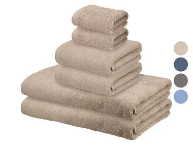 Set de toallas de rizo 6 piezas