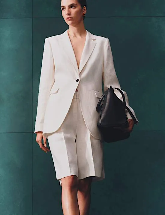 Pure Linen Tailored Blazer