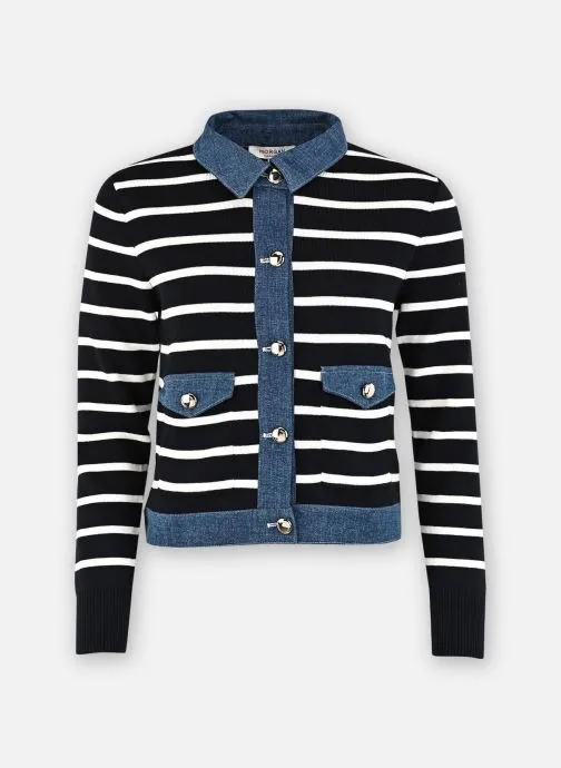 Vesten 251-MNAKI dames blauw