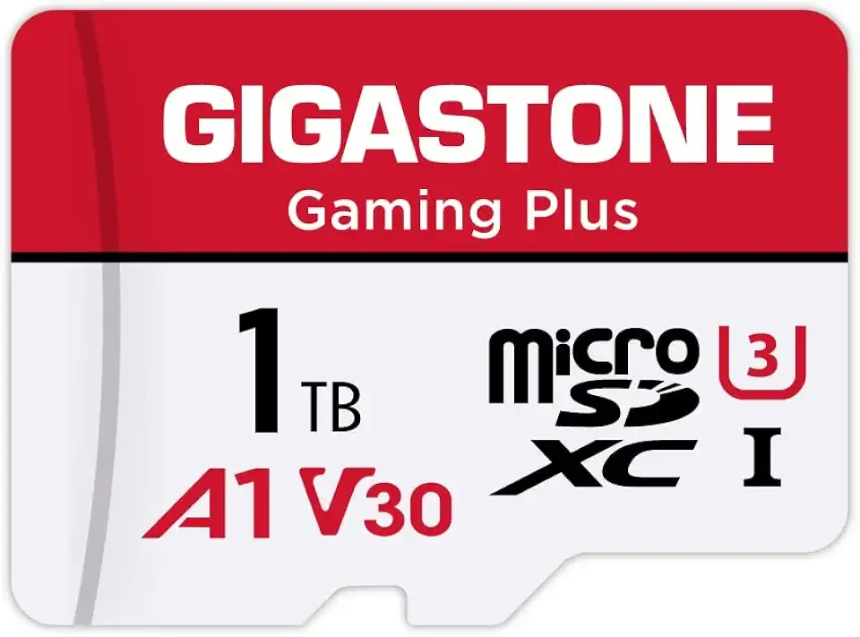 【for Switch 1 Only】 GIGASTONE 1TB Gaming Plus Series Memory Card Speed Up to 150/120MB/s for Nintendo-Switch 1, Steam Deck, 4K Video A1 V30 U3 MicroSDXC with SD Adapter