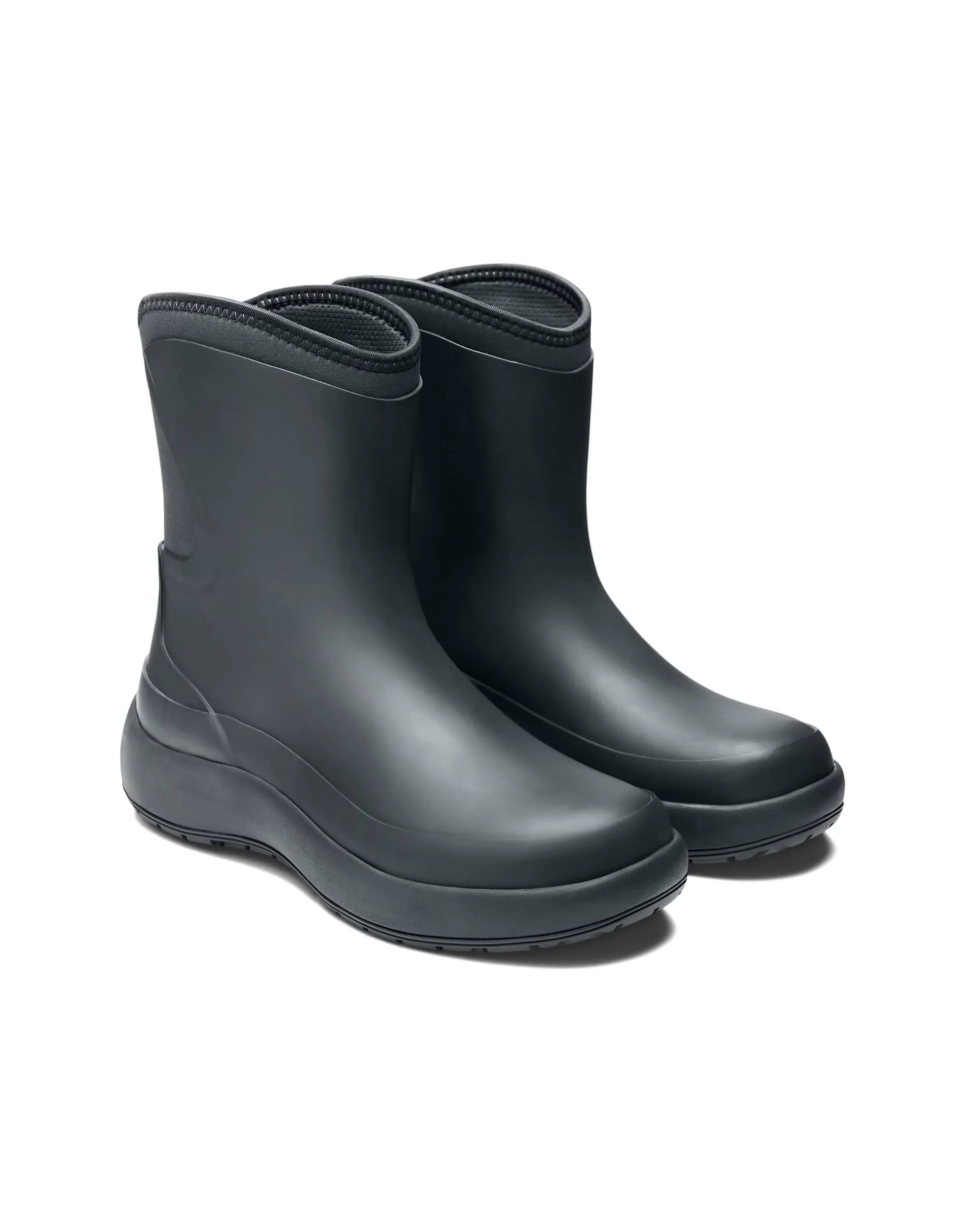 Rains 70240 waterproof rubber mid dry boot in dark grey