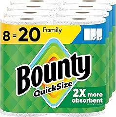 Bounty Quick Size Paper Towels, White,…