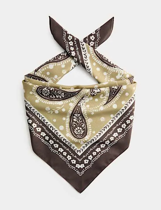 Satin Printed Neckerchief