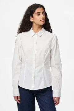 Camisa ajustada manga larga