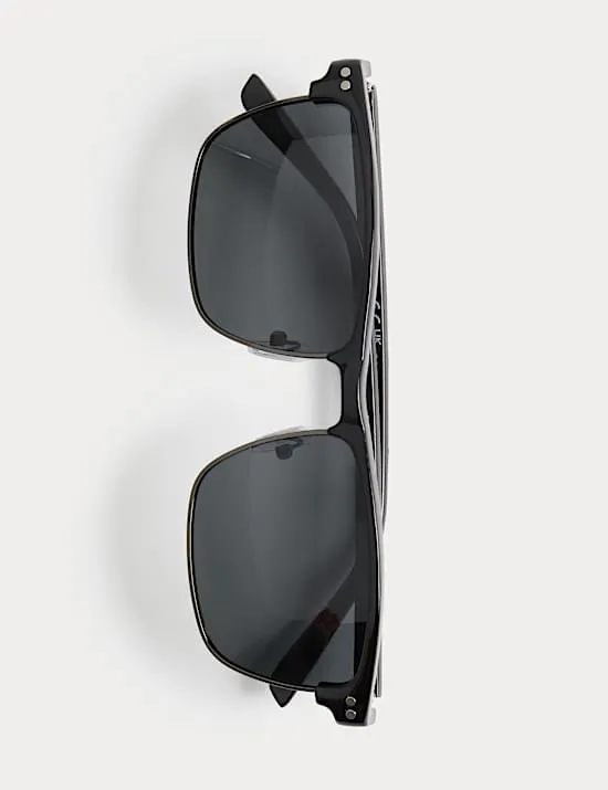 Metal mix Polarised Sunglasses