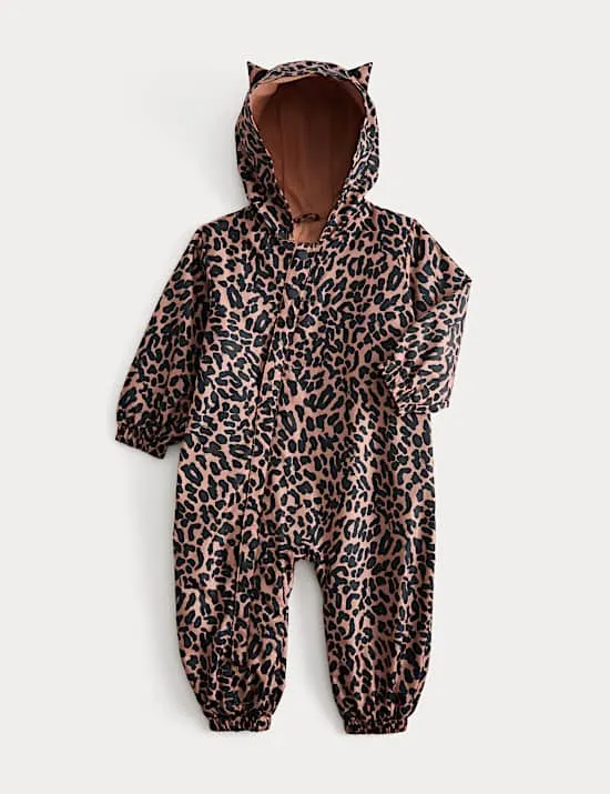 Puddlesuit mit Leopardenmuster (6 Monate–3 Jahre)