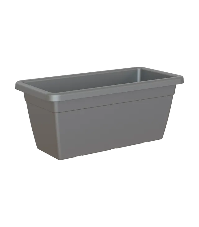 Fioriera VENEZIA XL ARTEVASI in polipropilene antracite H 40 cm L 46 x P 100 cm