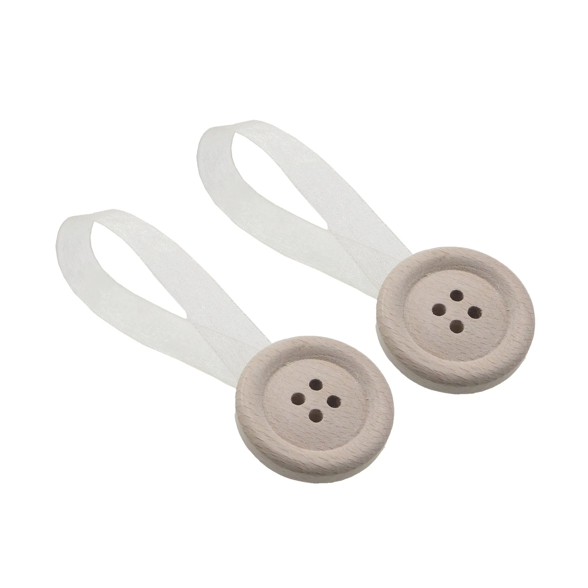 Calamita Ferma tenda in legno Bottone Sbiancato