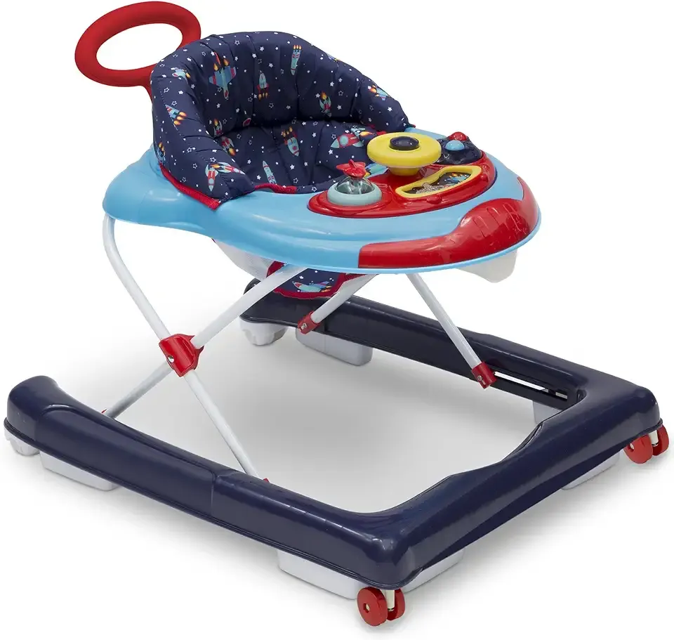 Delta Children First Exploration 2-in-1 Activity Walker, Lift Off