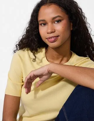 Pullover - Maglia fine - Giallo chiaro