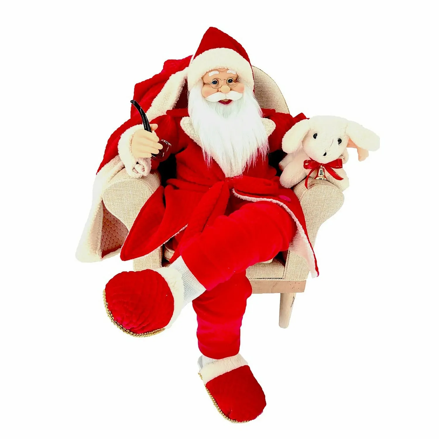 Babbo Natale Musicale con Movimento h80cm